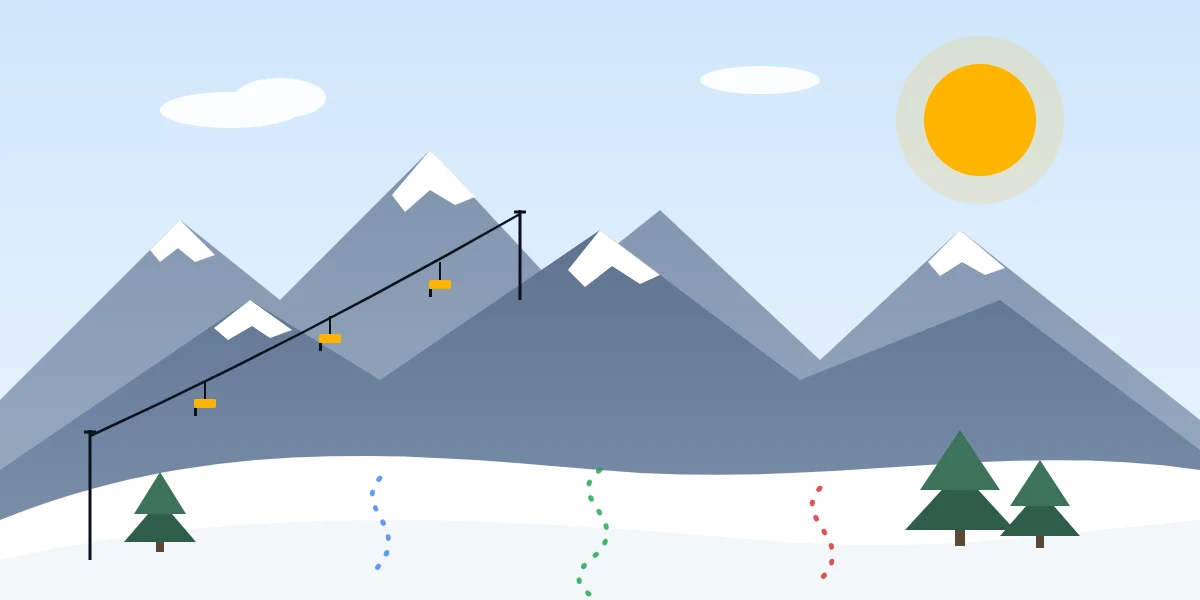 Exemple : domaine skiable