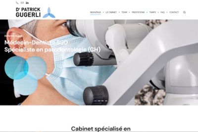 Site web Dr Gugerli réalisé par IdealPC
