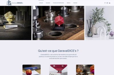 Site web GaravalDICE's réalisé par IdealPC