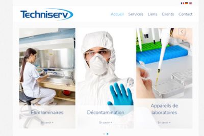 Site web Techniserv réalisé par IdealPC